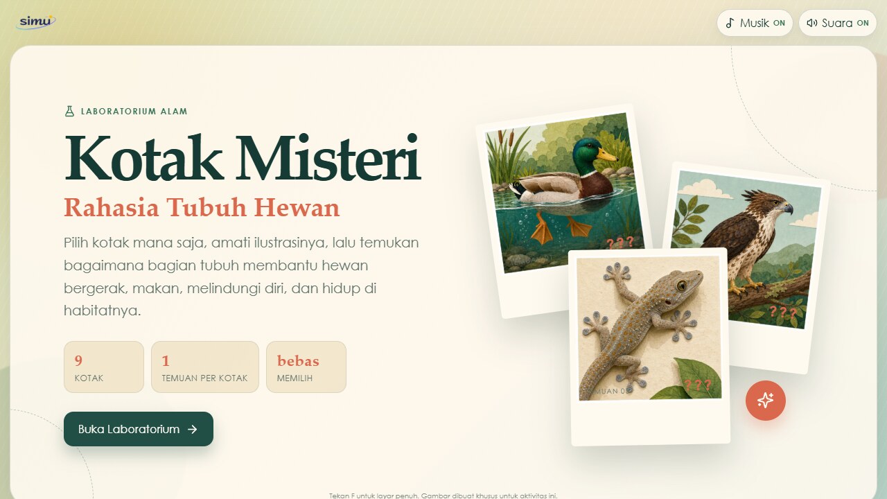 Kotak Misteri: Rahasia Tubuh Hewan