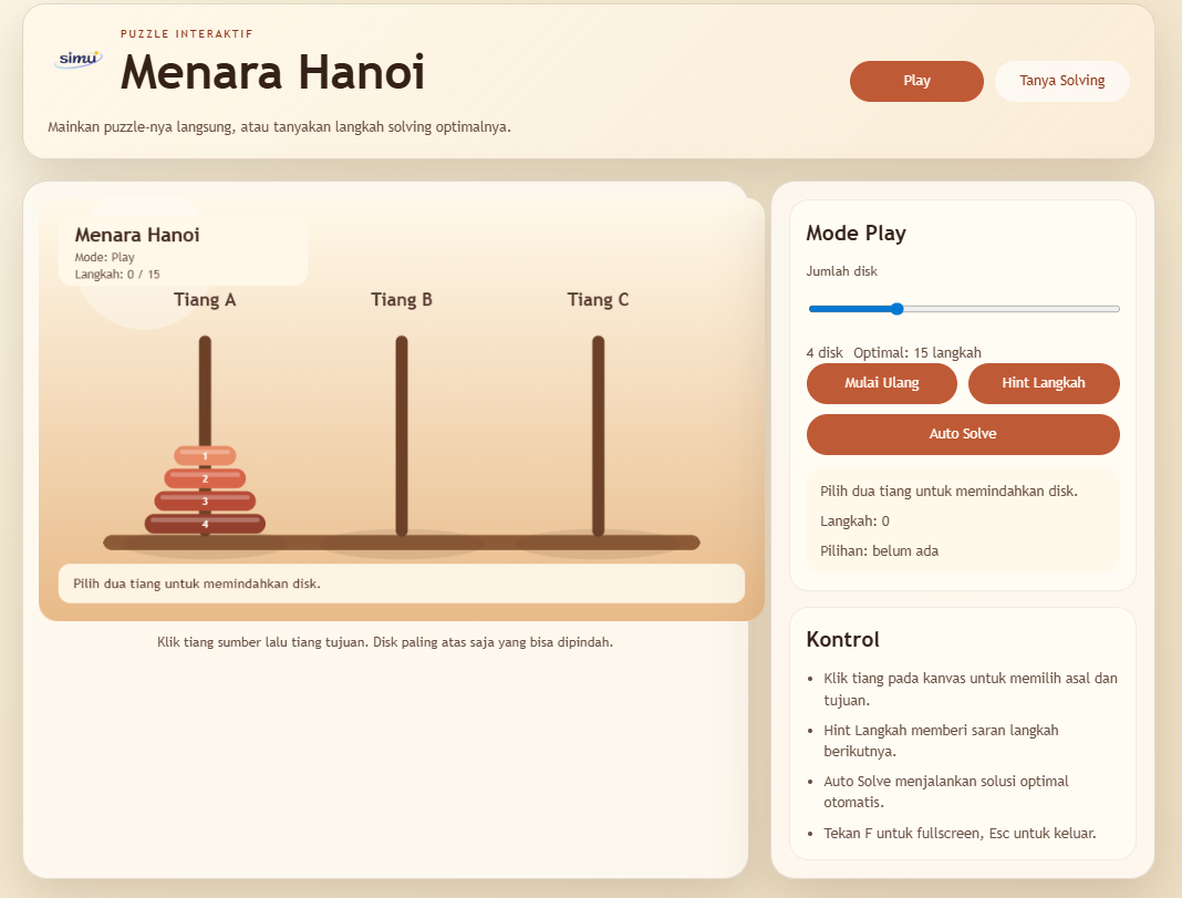 Menara Hanoi (Puzzle)