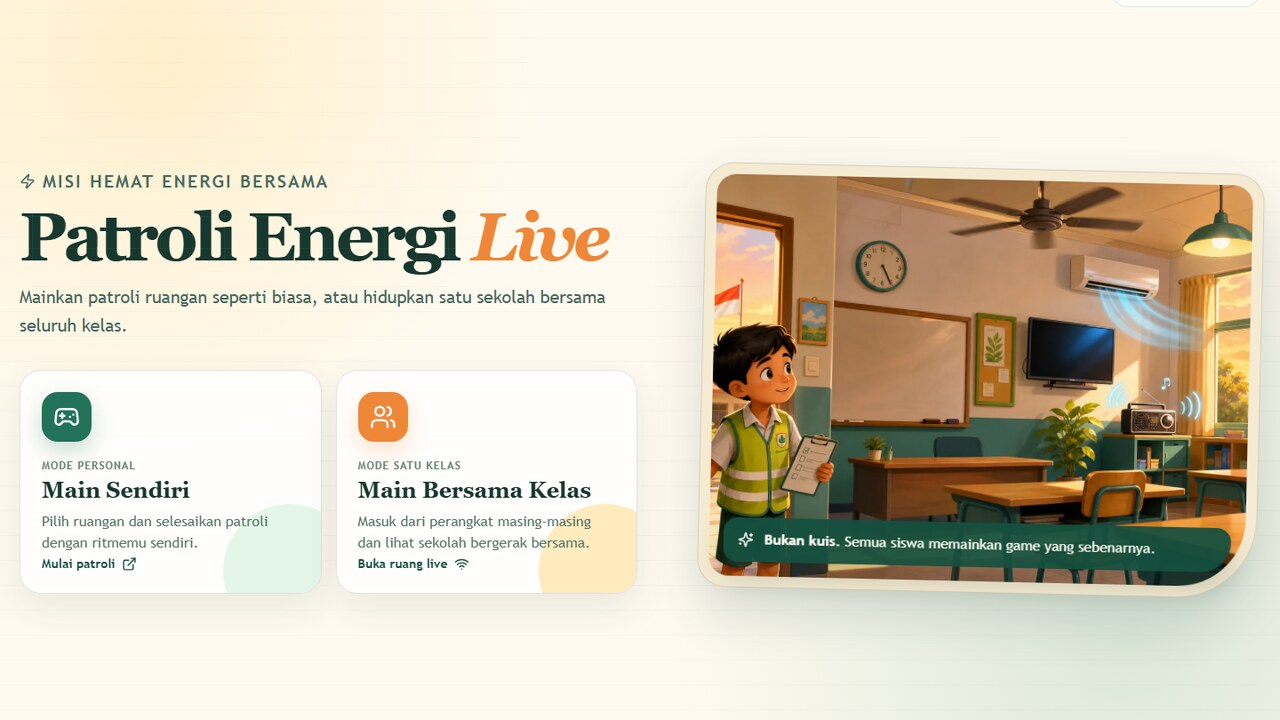 Patroli Energi Live: Misi Hemat Satu Kelas