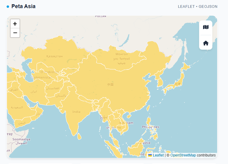 Peta Benua Asia