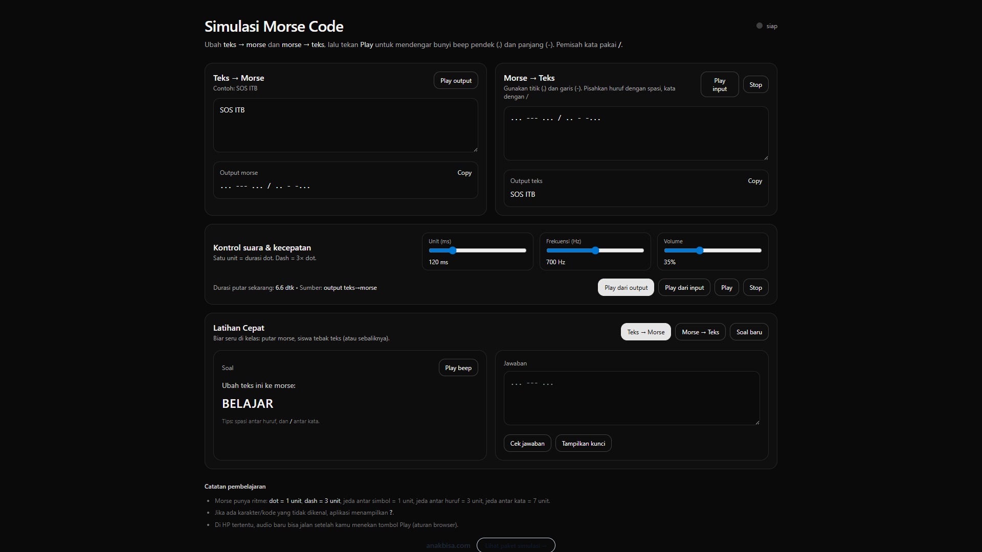 Morse Code Advanced