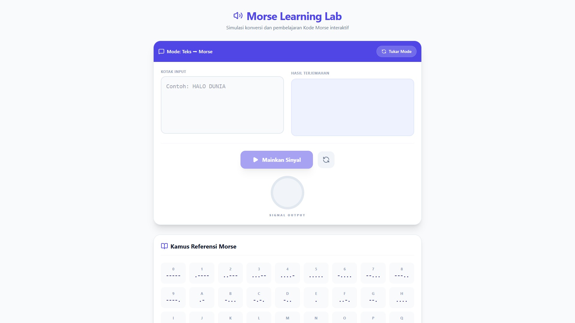 Morse Learning Lab