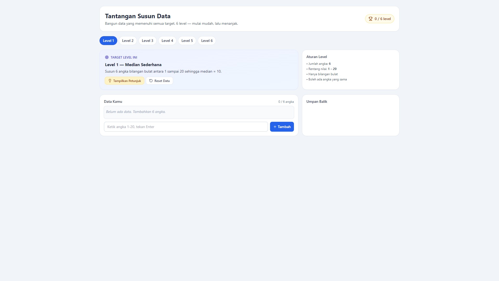Tantangan Susun Data